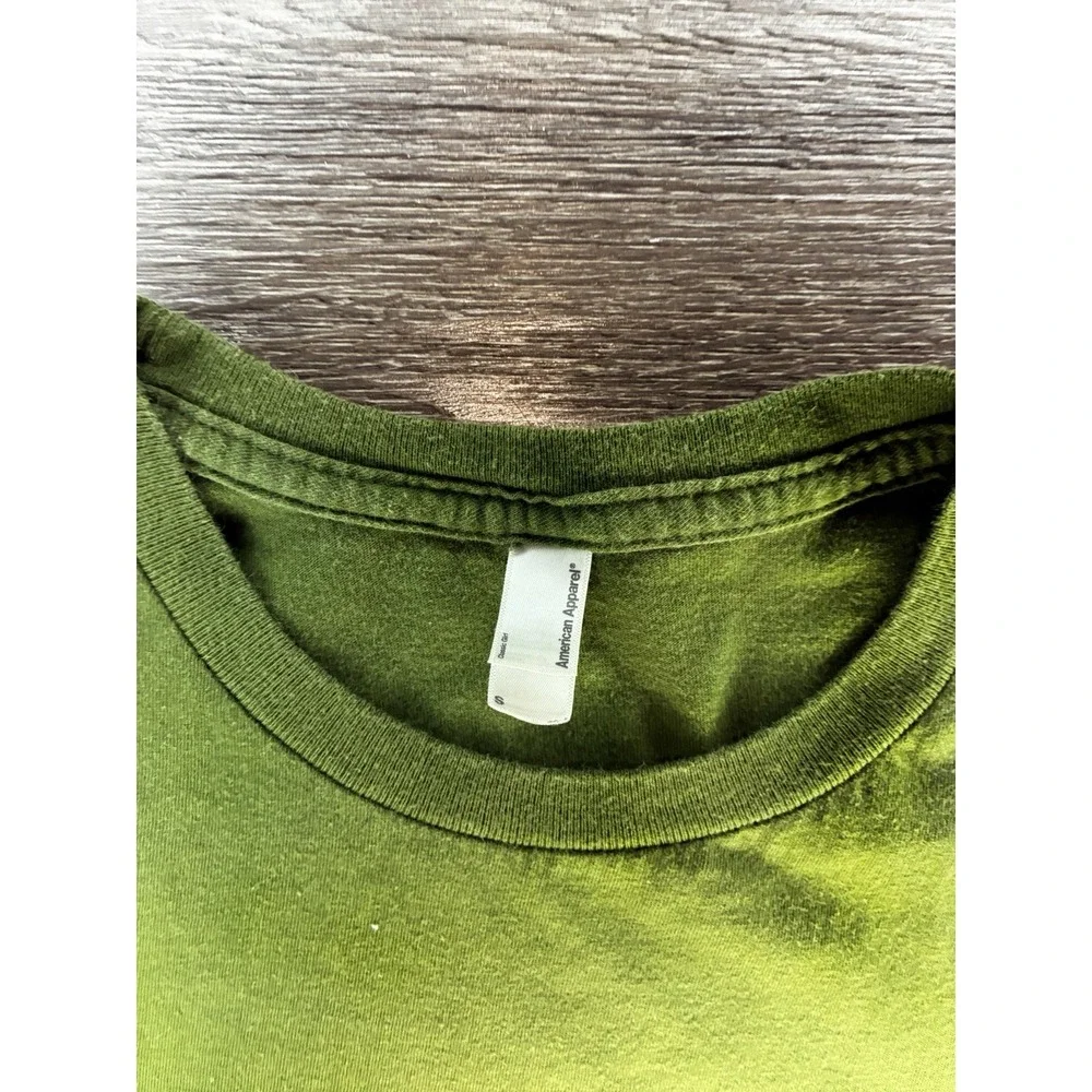 American Apparel Green Premium Nola Made With Soul Tee - Picture 4 of 8